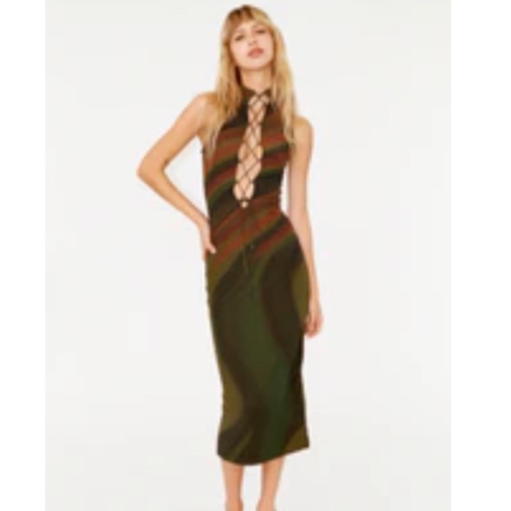 With Jean Multicolor Midi Dress